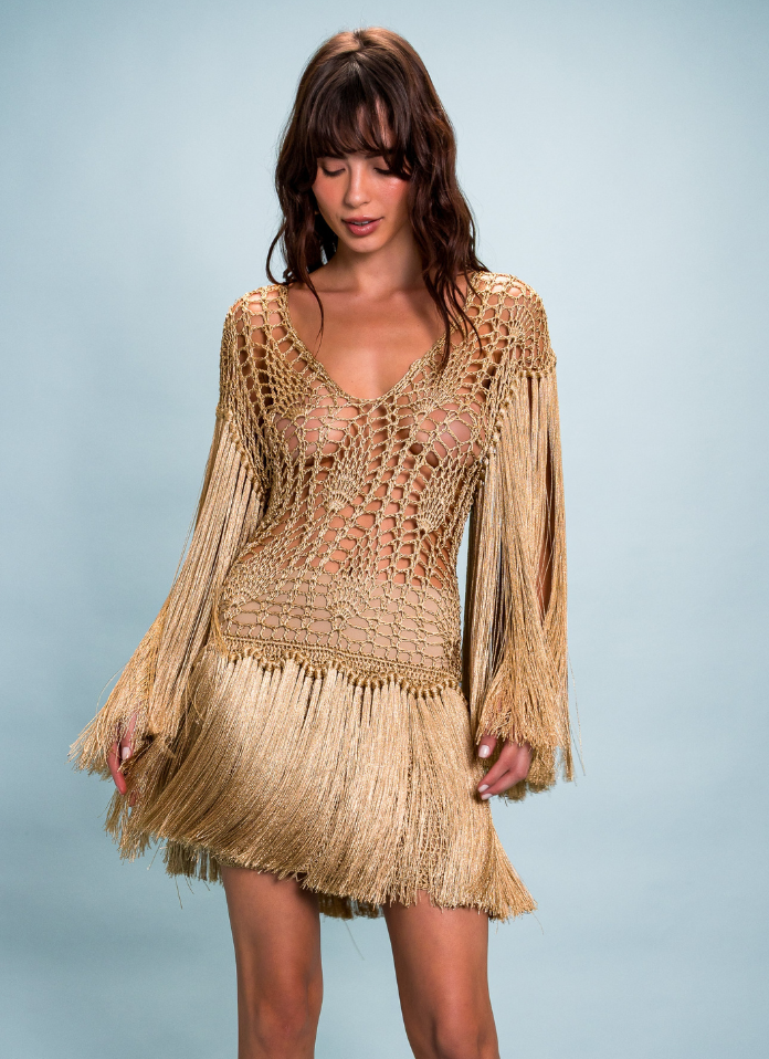 MIAMI Fringe Mini Dress